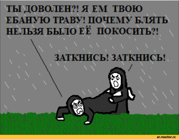 ﻿ТЫ ДОВаТЕН?! Я ЕМ твою ЕБАНУЮ ТРАВУ! ПОЧЕМУ' БЛЯТЬ НЕЛЬЗЯ БЫЛО ЕЁ ПОКОСИТЬ?!,Anime,RDR, Reshotka Democratic Republic,фэндомы