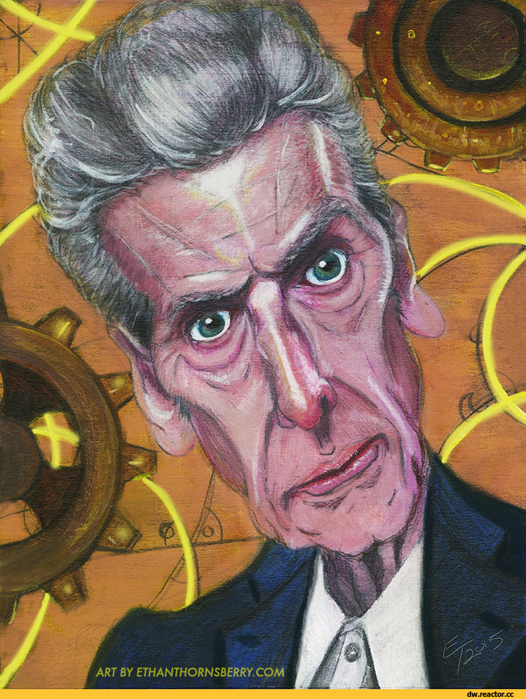 ,DW Art,Doctor Who,Доктор кто, DW,фэндомы,Доктор-Воин,Доктор (DW),Таймлорды,12 Доктор,Двенадцатый Доктор,Traditional art,красивые картинки,шарж,Ethan Thornsberry