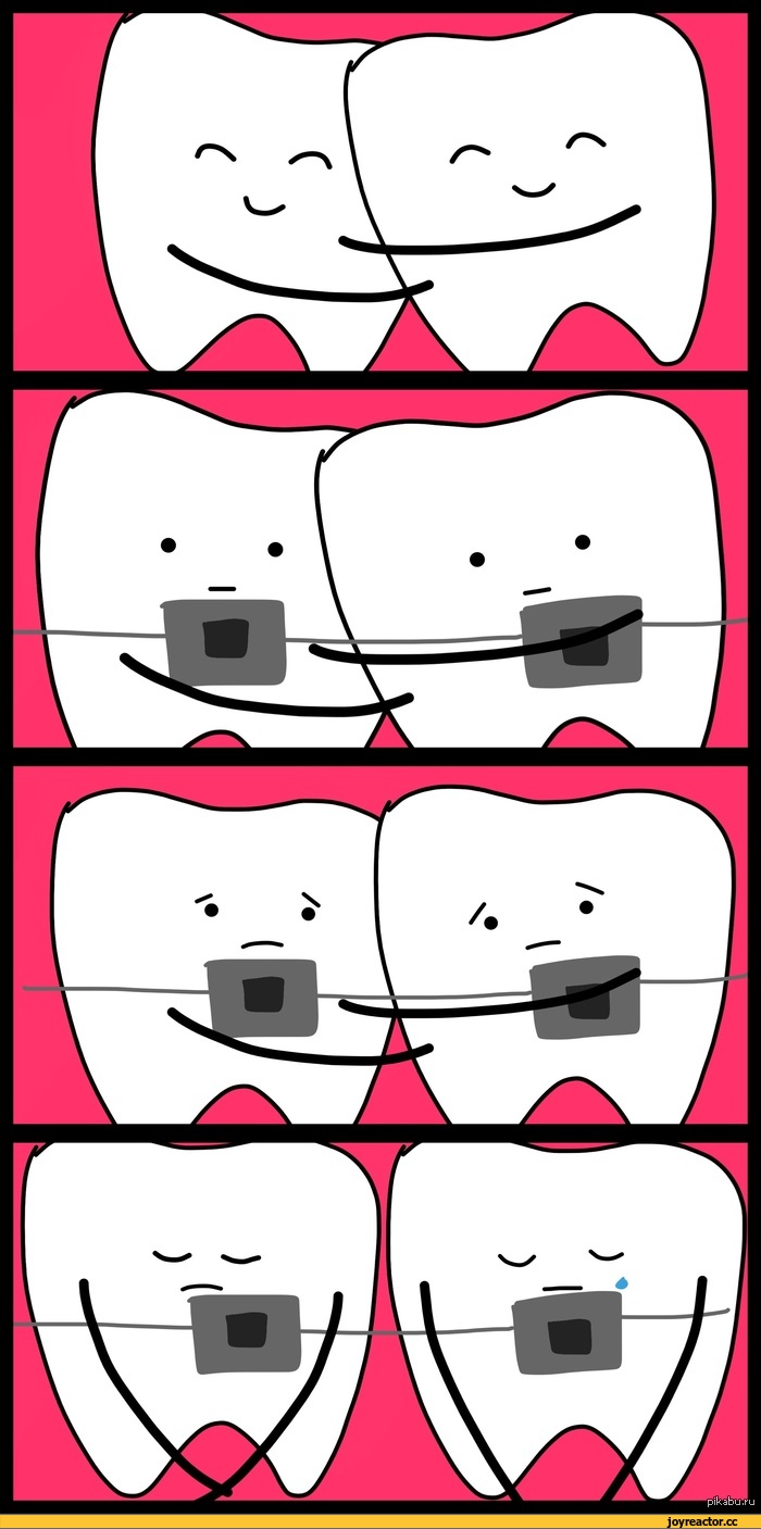 ,Смешные комиксы,веб-комиксы с юмором и их переводы,зубы,брекеты,разделенная любовь,песочница