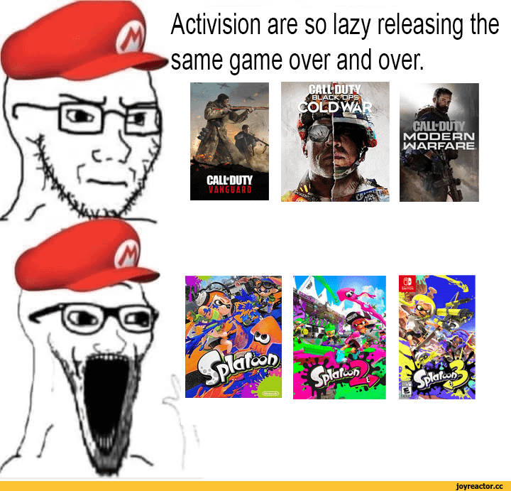 ﻿Activision are so lazy releasing the same game over and over.,приколы для геймеров,Игры,Wojak,Вояк,Мемы,Мемосы, мемасы, мемосики, мемесы